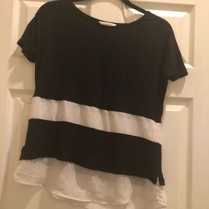 Black and white striped shirt